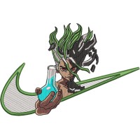 Swoosh x Dr. Stone Embroidery Design 4 Sizes