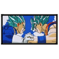 DRAGONBALL Battle Goku Vs Vegeta Embroidery Design 4 Sizes