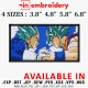 DRAGONBALL Battle Goku Vs Vegeta Embroidery Design 4 Sizes