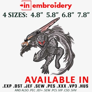 Demoon Embroidery Design 4 Sizes