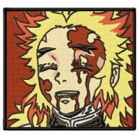 Kyōjurō Rengoku Embroidery Design