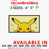 Pokemon Rectangle Embroidery Design 3 Sizes