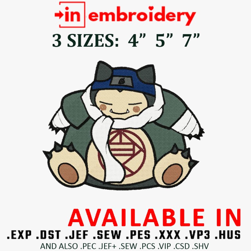 Pokemon Embroidery Design 3 Sizes