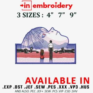 EVANGELION BOXED Embroidery Design 3 Sizes