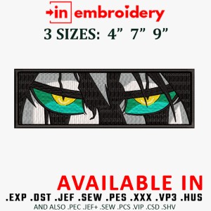 Ulquiorra Eyes Embroidery Design 3 Sizes