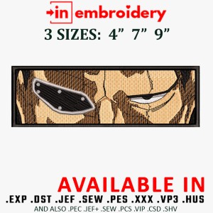 Kenpachi Eyes Anime Embroidery Design 3 Sizes