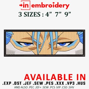 Grimmjow Eyes Anime Embroidery Design 3 Sizes