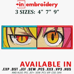 Tohru Miss Eyes Embroidery Design 3 Sizes