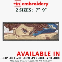 Fallen Angel Embroidery Design 2 Sizes