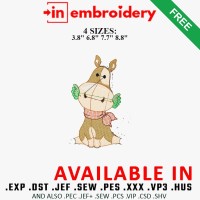 Farm Friends Embroidery Design 4 Sizes Free Download