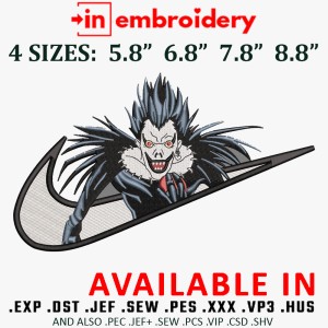 Swoosh x Ryuk Embroidery Design 4 Sizes