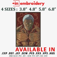 Reiner Angry Embroidery Design 4 Sizes
