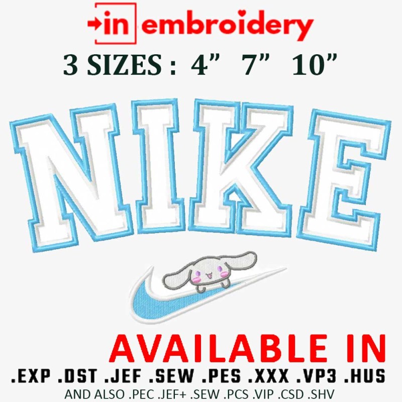 Swoosh x Bunny Embroidery Design 3 Sizes