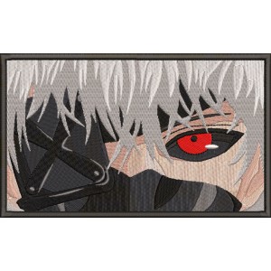 TOKYO GHOUL EYES FRAME Embroidery Design 4 Sizes