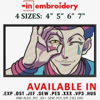 Hisoka Eye Embroidery Design 4 Sizes