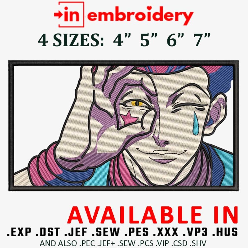 Hisoka Eye Embroidery Design 4 Sizes