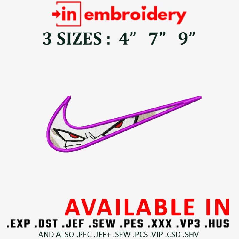 Swoosh x Frieza Embroidery Design 3 Sizes