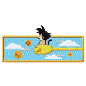 Goku Cloud Nimbus Embroidery Design