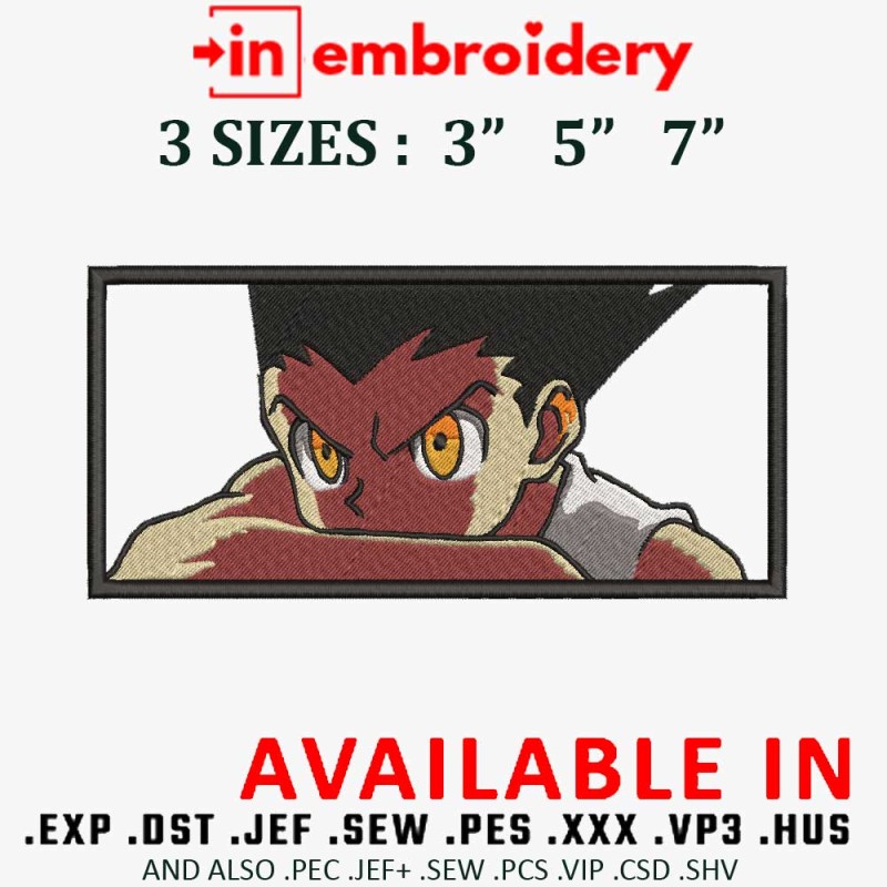 Gon Freecss Embroidery Design 3 Sizes