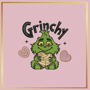 Baby Grinchy Embroidery Design 5 Sizes