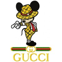 Guci Mouse Jackson Embroidery Design 3 Sizes