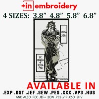 Yuujirou Hanma Embroidery Design 4 Sizes