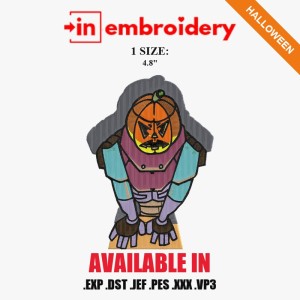 Pumpkin Costume Kid Halloween Embroidery Design – 1 Size Pumpkin Costume Kid Halloween Embroidery Design – 1 Size