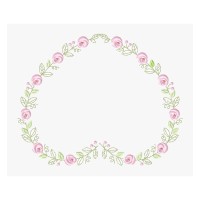 Heart Embroidery Design 5 Sizes