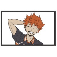 Hinata Volley ball Embroidery Design 4 Sizes