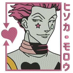 Hisoka Rectangle Embroidery Design 4 Sizes