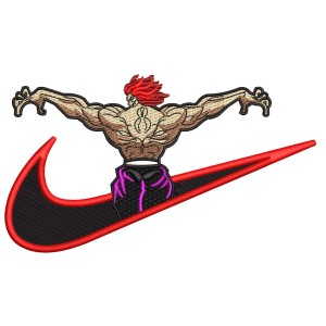 Swoosh x Hanma Yujiro Embroidery Design 4 Sizes