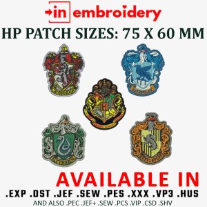 Harry Potter Embroidery Designs Patch Collection