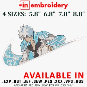 Swoosh x Toshiro Hitsugaya Embroidery Design 4 Sizes