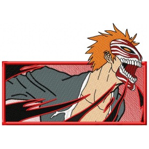 Ichigo Kurosaki Embroidery Design 5 Sizes