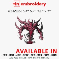 Igris Solo Leveling Anime Embroidery Design 4 Sizes