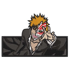 Ichigo Kurosaki Black Embroidery Design 4 Sizes