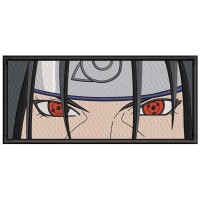 Itachi Eyes Embroidery Design 4 Sizes