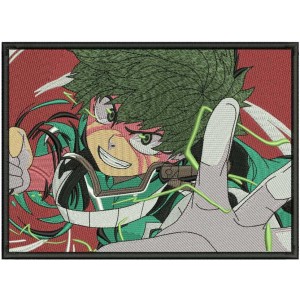 Izuku Midoriya Embroidery Design 4 Sizes