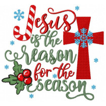 Christmas machine Embroidery Design 4 Sizes