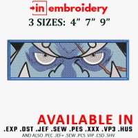 Jinbe Eyes Embroidery Design 3 Sizes