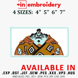 Jinbei Embroidery Design 4 Sizes 