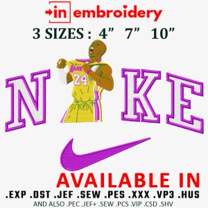 Basketball Player Yankes Embroidery Design 3 Sizes