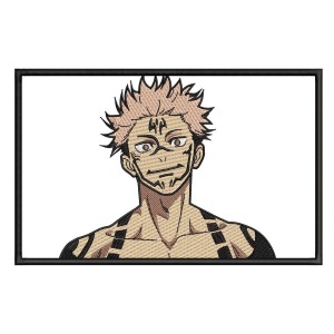 Jujutsu Kaisen Frame Embroidery Design 4 Sizes