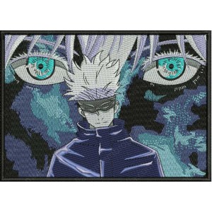 Jujutsu Kaisen Blue Eyes Embroidery Design 4 Sizes