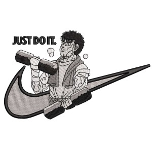 Swoosh x JUST DO IT GYM Embroidery Design 4 Sizes