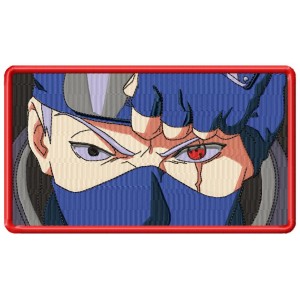 Kakashi Angry Mask Embroidery Design 7 Sizes