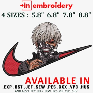 Swoosh x Kaneki Embroidery Design 4 Sizes