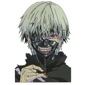 Kaneki Finger Embroidery Design 4 Sizes