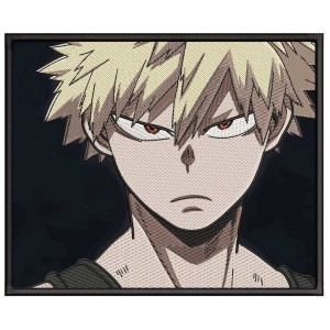 katsuki Bakugo Embroidery Design 4 Sizes