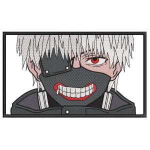 Ken Kaneki Embroidery Design 4 Sizes